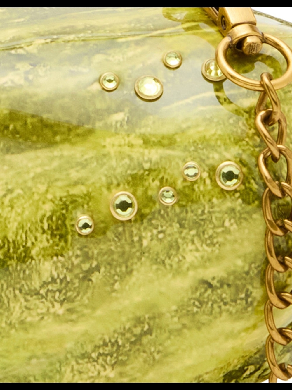Betsey Johnson "Big Dill" Purse - Green Pickle Shaped Clutch with Gold Accents - Picture 6 of 7